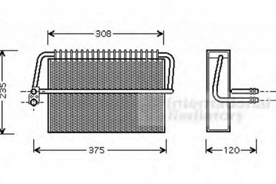 VAN WEZEL 3000v326 -  Испаритель, кондиционер